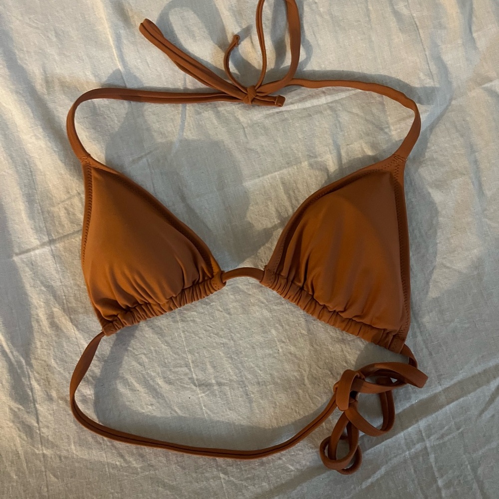 Aerie Rust Triangle Bikini Top